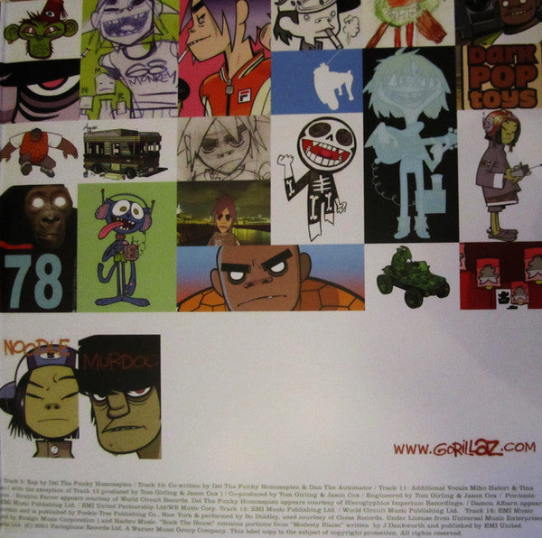 Gorillaz – Gorillaz 2LP Vinyl Hip Hop Alternative Classic Album New