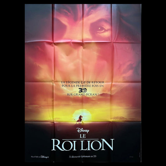 The Lion King (2012 Re-Release) Original French One Panel Cinema Poster