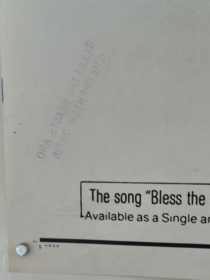 Bless The Beast & Children (1971) Original US One Sheet Cinema Poster