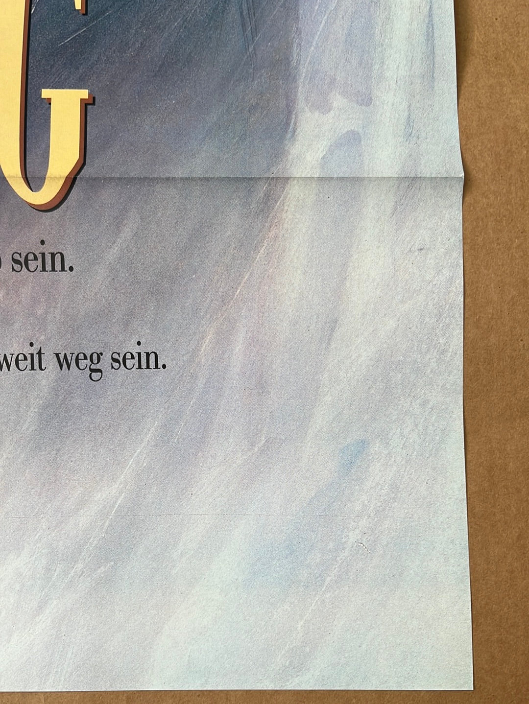 Mad Dog & Glory (1993) Original German A1 Cinema Poster