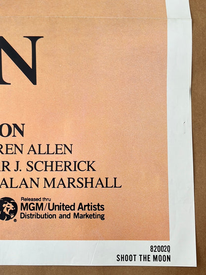 Shoot The Moon (1982) Original US One Sheet Cinema Poster