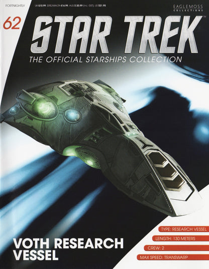 #62 Professor Gegen's Voth Research Vessel Starship Die-Cast Model (Eaglemoss / Star Trek)