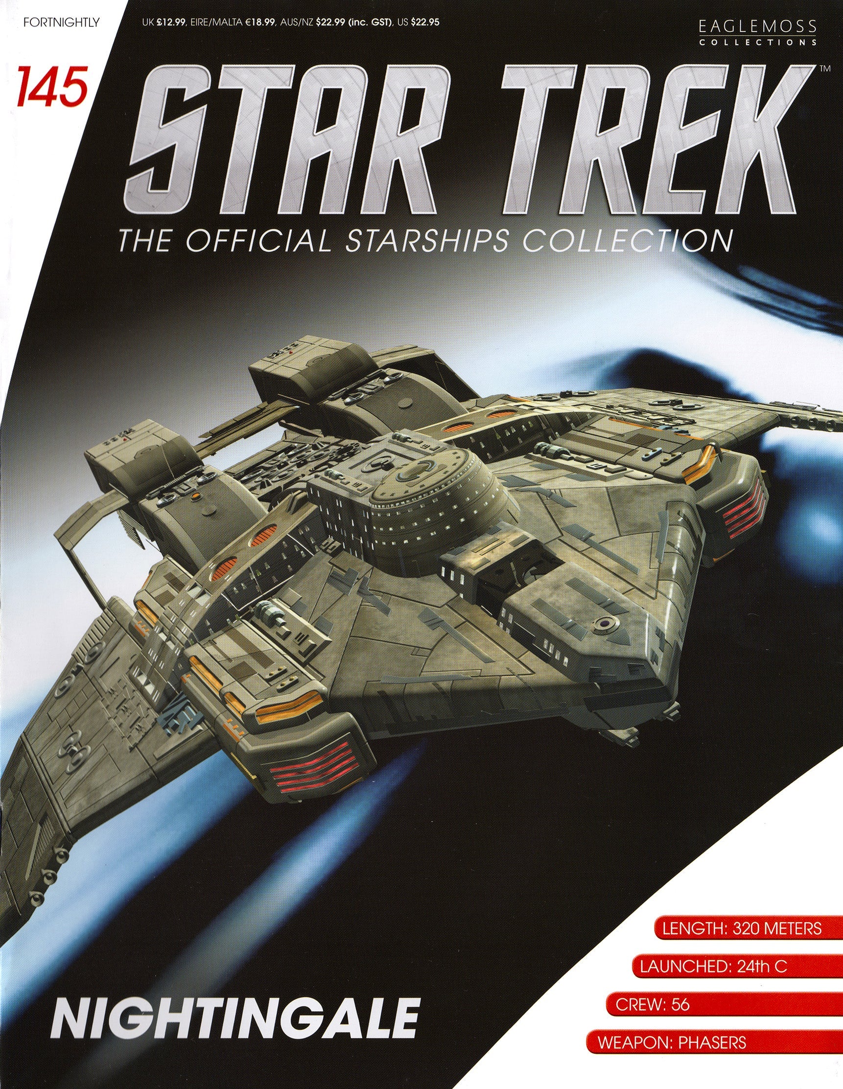 #145 Nightingale Model Die Cast Ship (Eaglemoss / Star Trek)