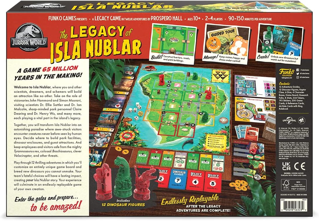 Jurassic World - The Legacy of Isla Nublar Board Game