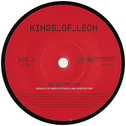 Kings Of Leon – Sex On Fire / Beneath The Surface – 2008 Indie Rock · 7" Vinyl · Near Mint