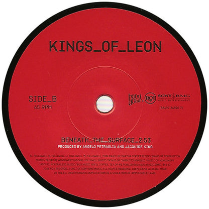 Kings Of Leon – Sex On Fire / Beneath The Surface – 2008 Indie Rock · 7" Vinyl · Near Mint