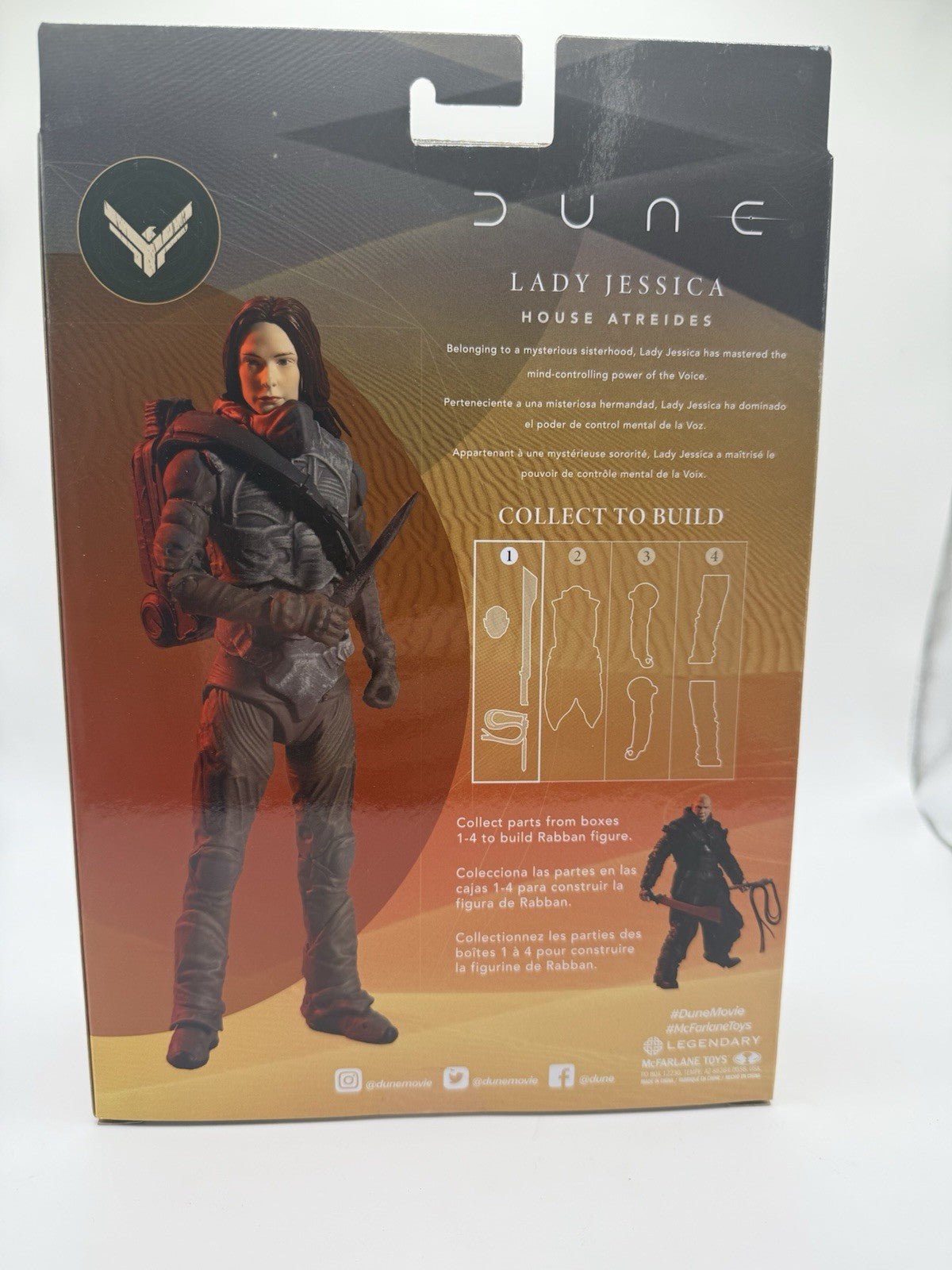 McFarlane DUNE LADY JESSICA HOUSE ATREIDES Collect To Build 7" Action Figure