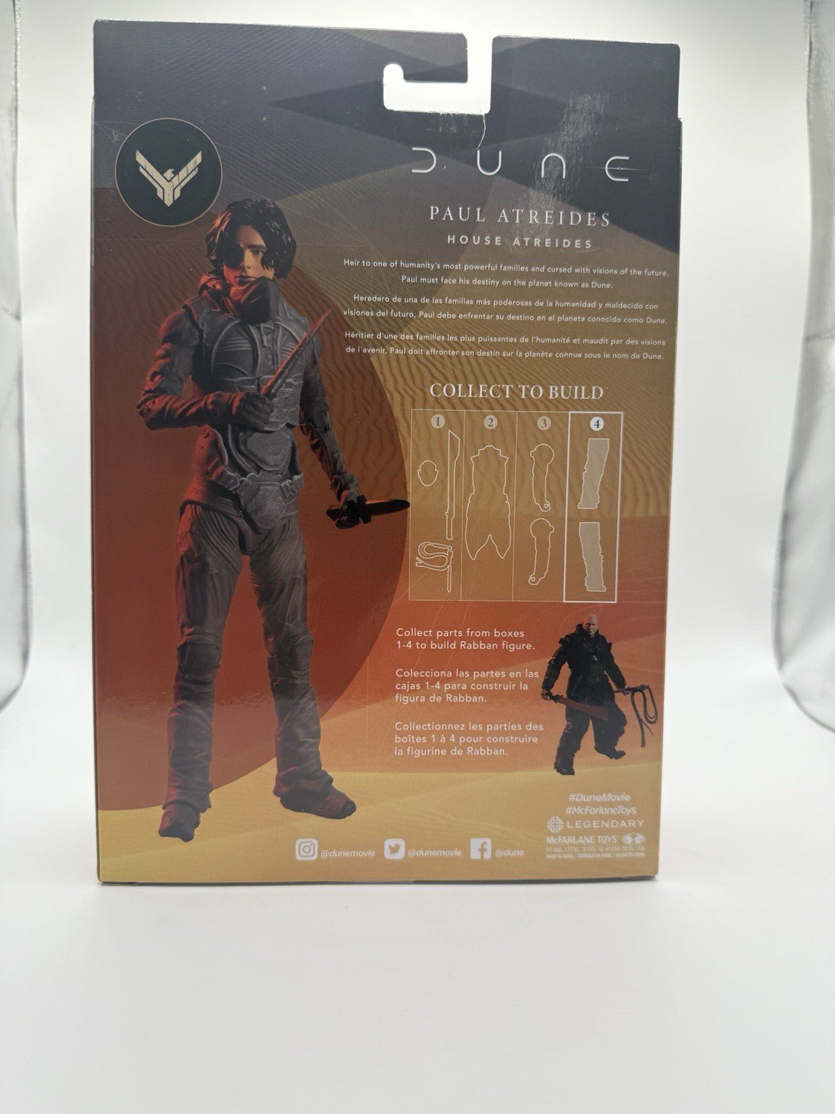 Mcfarlane Toys Dune Collect To Build Rabban Paul Atreides
