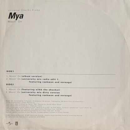 Mýa – Movin' On – Interscope Records – 1998