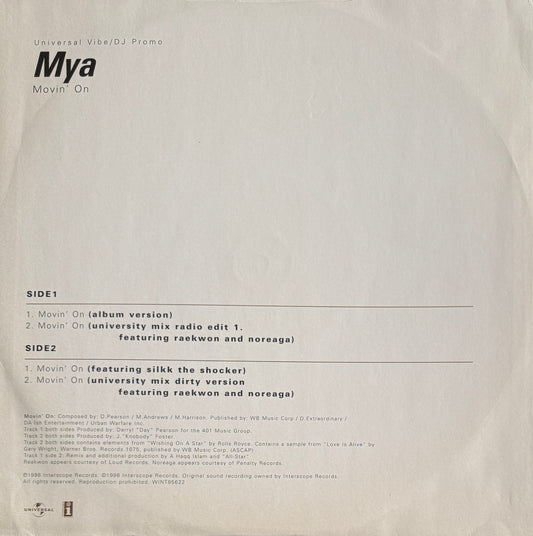 Mýa – Movin' On – Interscope Records – 1998