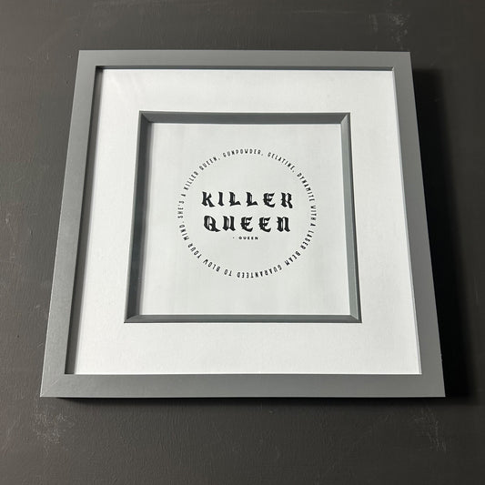 Queen - Killer Queen - Framed Lyric Print