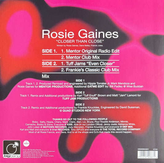 Rosie Gaines – Closer Than Close – Bigbang Records / Demon Records – 2023