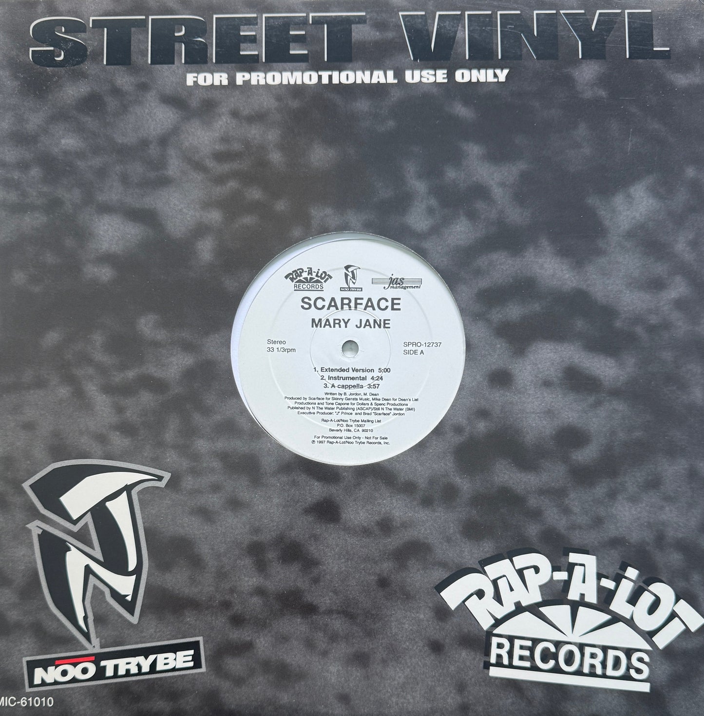 Scarface – Mary Jane – Rap-A-Lot Records – 1997