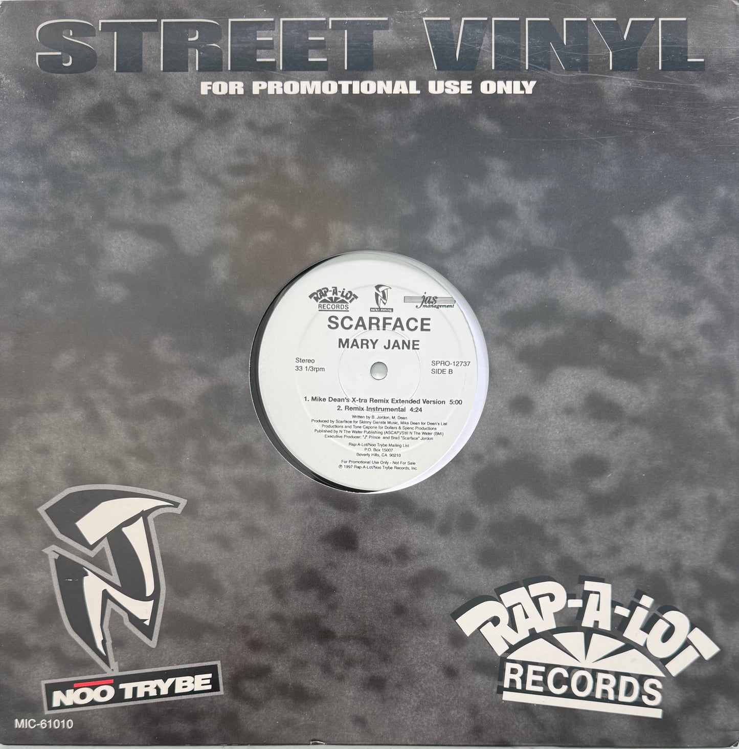 Scarface – Mary Jane – Rap-A-Lot Records – 1997