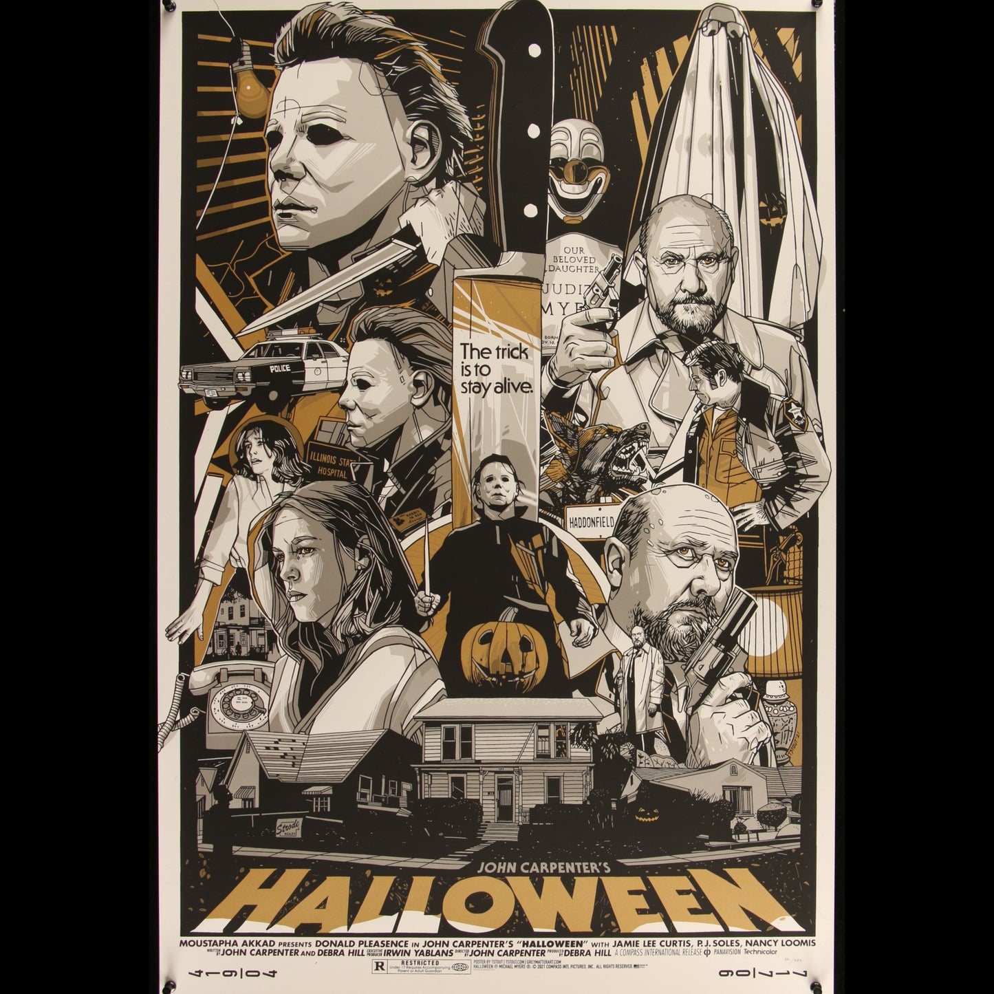 Halloween - Tyler Stout Limited Edition Variant Art Print (2021) Grey Matter Art