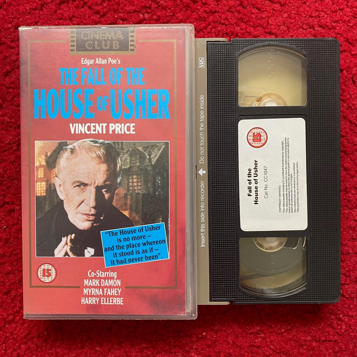 The Fall of the House of Usher VHS Video (1960) CC1047