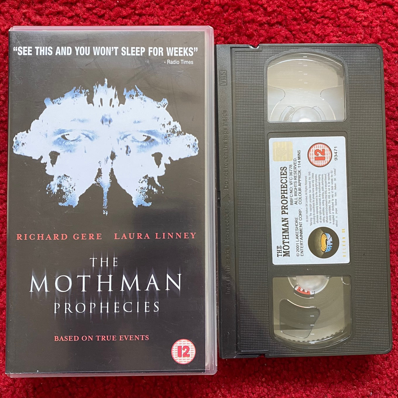 The Mothman Prophecies VHS Video (2001) S093471-N - NEW & SEALED