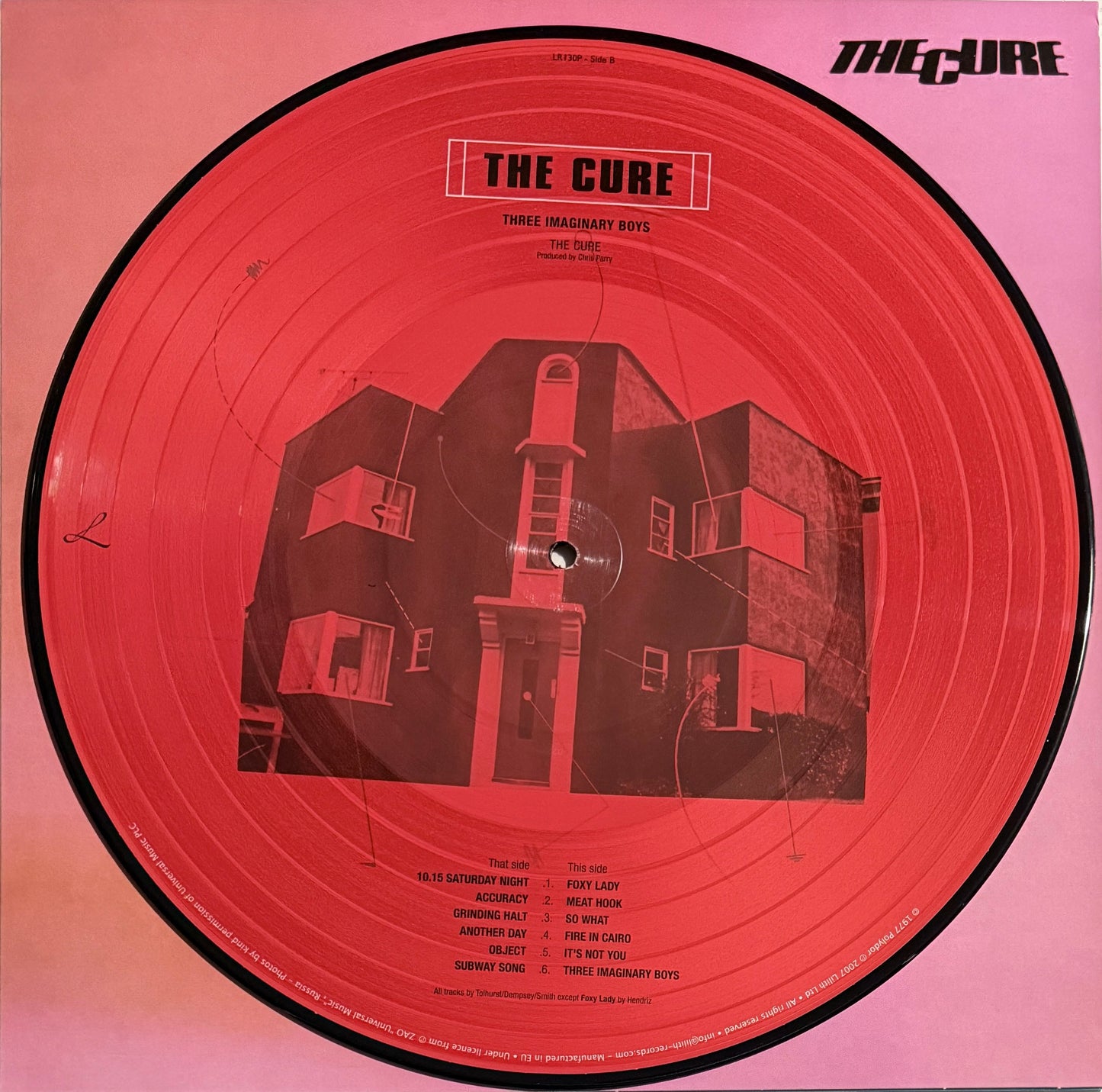 The Cure – Three Imaginary Boys (Picture Disc Vinyl LP, 2007 European Reissue, Lilith)