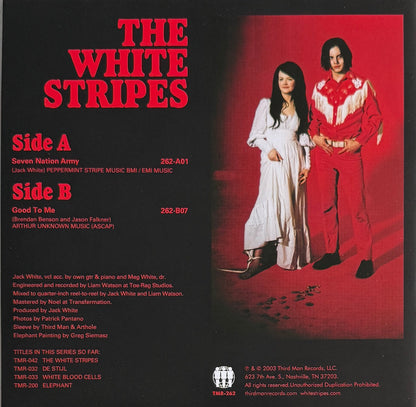 The White Stripes – Seven Nation Army 7" Near Mint Rock Classic