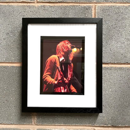 Nirvana - Kurt Cobain Framed Luxury 90's Original Magazine Print 38cm x 31cm