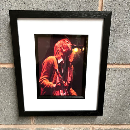 Nirvana - Kurt Cobain Framed Luxury 90's Original Magazine Print 38cm x 31cm
