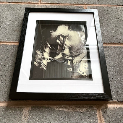 Nirvana - Kurt Cobain Gig Framed Luxury 90's Original Magazine Print 33cm x 28cm