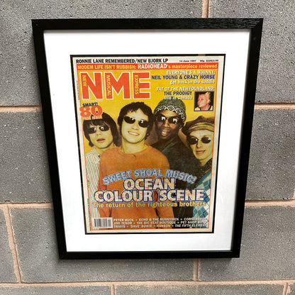 Ocean Colour Scene - Framed Luxury Original 1997 NME Magazine 53cm x 43cm