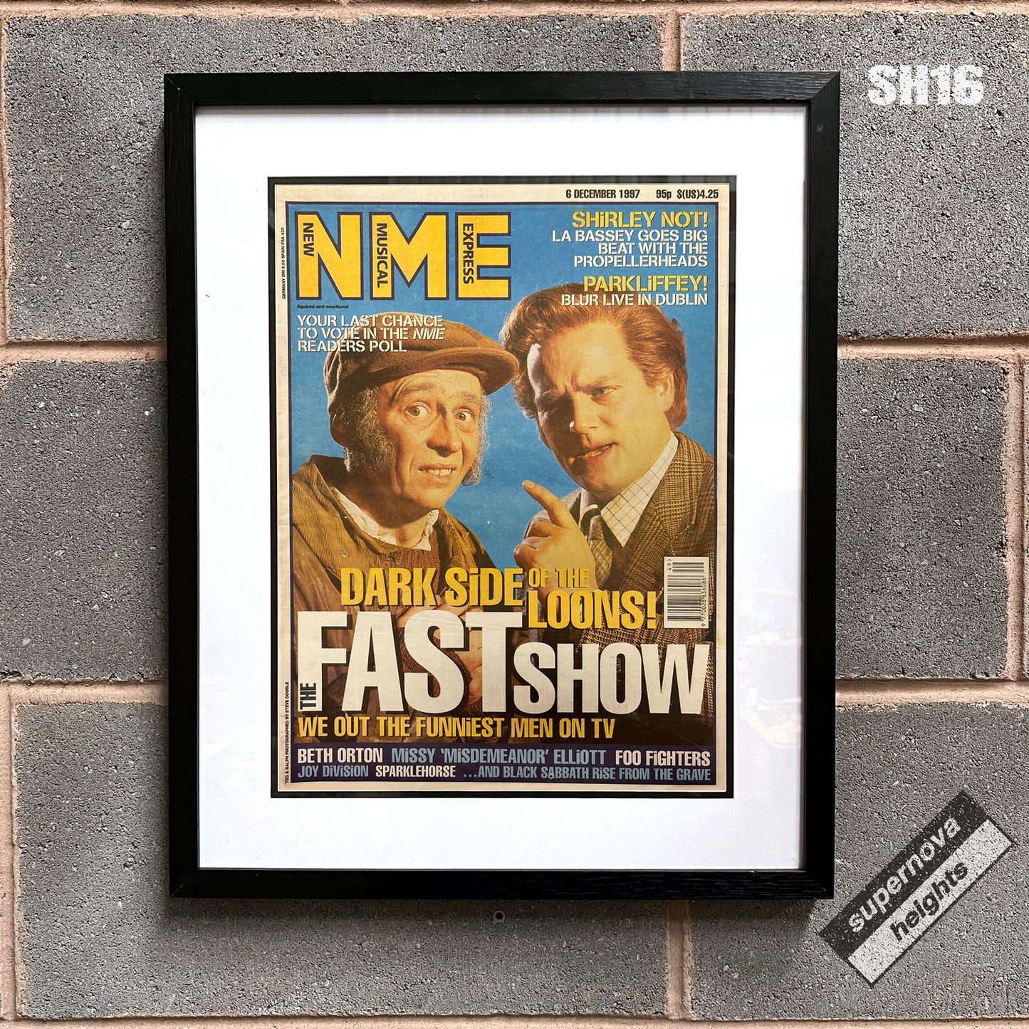 The Fast Show - Framed Luxury Original 1997 NME Magazine 53cm x 43cm