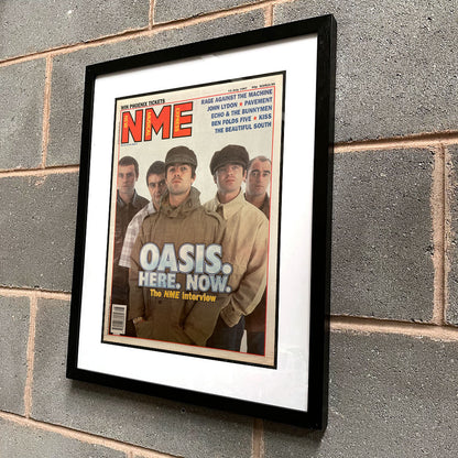Oasis - Be Here Now Framed Luxury Original 1997 NME Magazine 53cm x 43cm