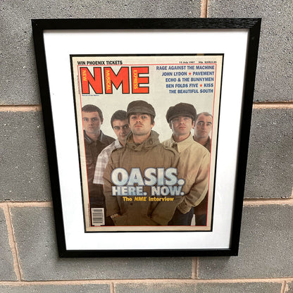 Oasis - Be Here Now Framed Luxury Original 1997 NME Magazine 53cm x 43cm